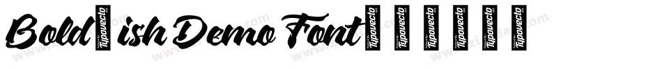Bold-ish Demo Font字体转换